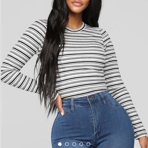 Fashion nova stripe top